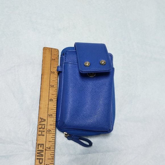 Billfold Card Slot Hand Palm Size Small Zip Close PVC Vinyl Clutch Wallet Purse - Picture 10 of 15